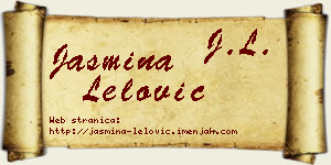 Jasmina Lelović vizit kartica